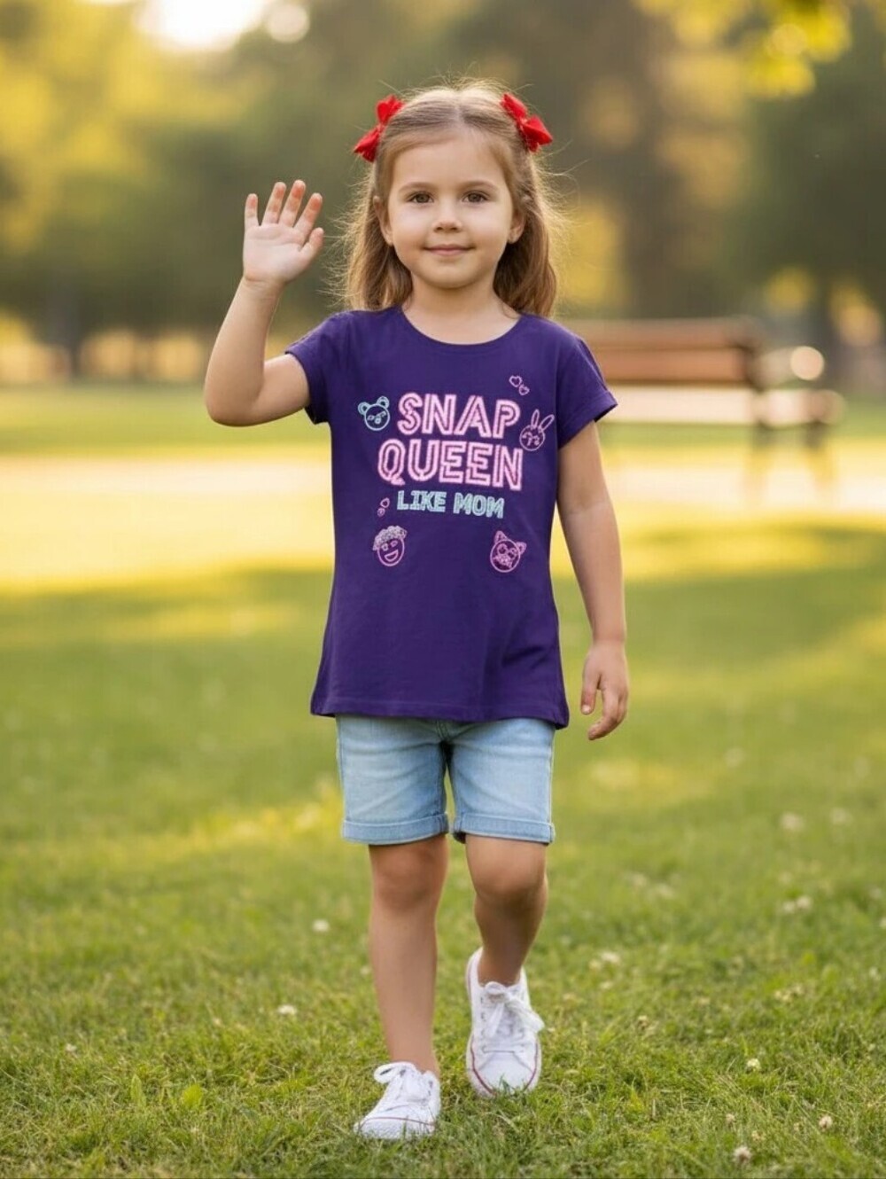 Children Place Snap Queen Like Mom Tee